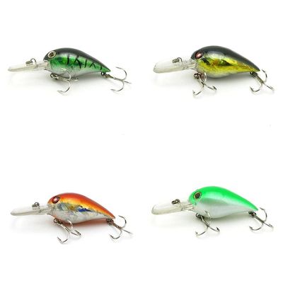 4 PCS Fishing Lures Crankbait Hardbaits Freshwater Saltwater Leurres 75mm 11g Crank LOTS312