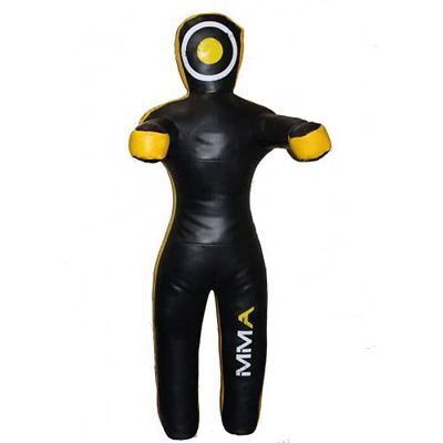 Brawl Strike Grappling Dummy MMA Wrestling Dummy Punch Bag Judo Martial Arts (59'' 150cm, Black/Yellow)