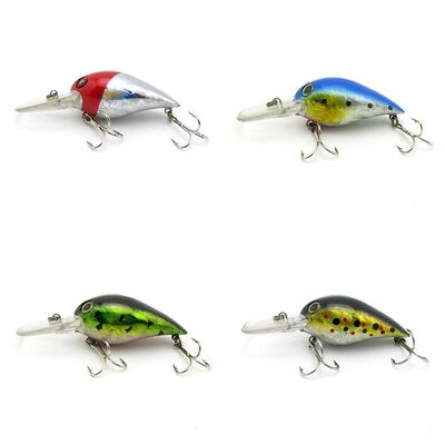 4 PCS Fishing Lures Crankbait Hardbaits Freshwater Saltwater Leurres 75mm 11g Crank LOTS310