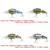 4 PCS Fishing Lures Crankbait Hardbaits Freshwater Saltwater Leurres 75mm 6g Minnow LOTS559 view 2