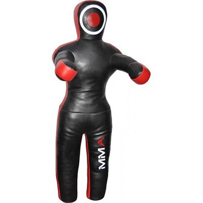 Brawl Strike Grappling Dummy MMA Wrestling Dummy Punch Bag Judo Martial Arts (47'' 120CM, Black/ RED)