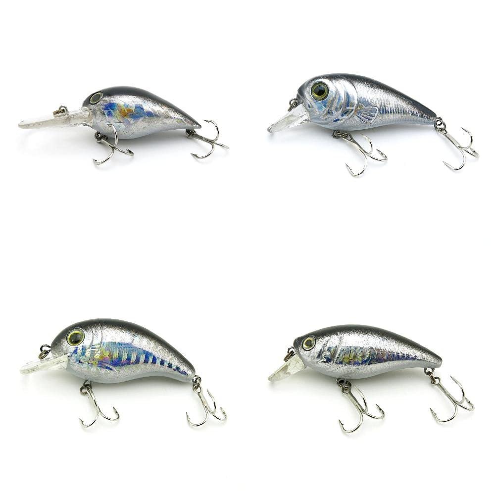 4 PCS Fishing Lures Crankbait Hardbaits Freshwater Saltwater Leurres 75mm 11g Crank 65mm 9g 60mm 8g 10g LOTS610
