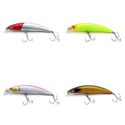4 PCS Fishing Lures Crankbait Hardbaits Freshwater Saltwater Leurres 85mm 7g Minnow LOTS501