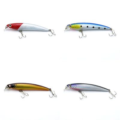 4 PCS Fishing Lures Crankbait Hardbaits Freshwater Saltwater Leurres 80mm 4g Minnow LOTS386