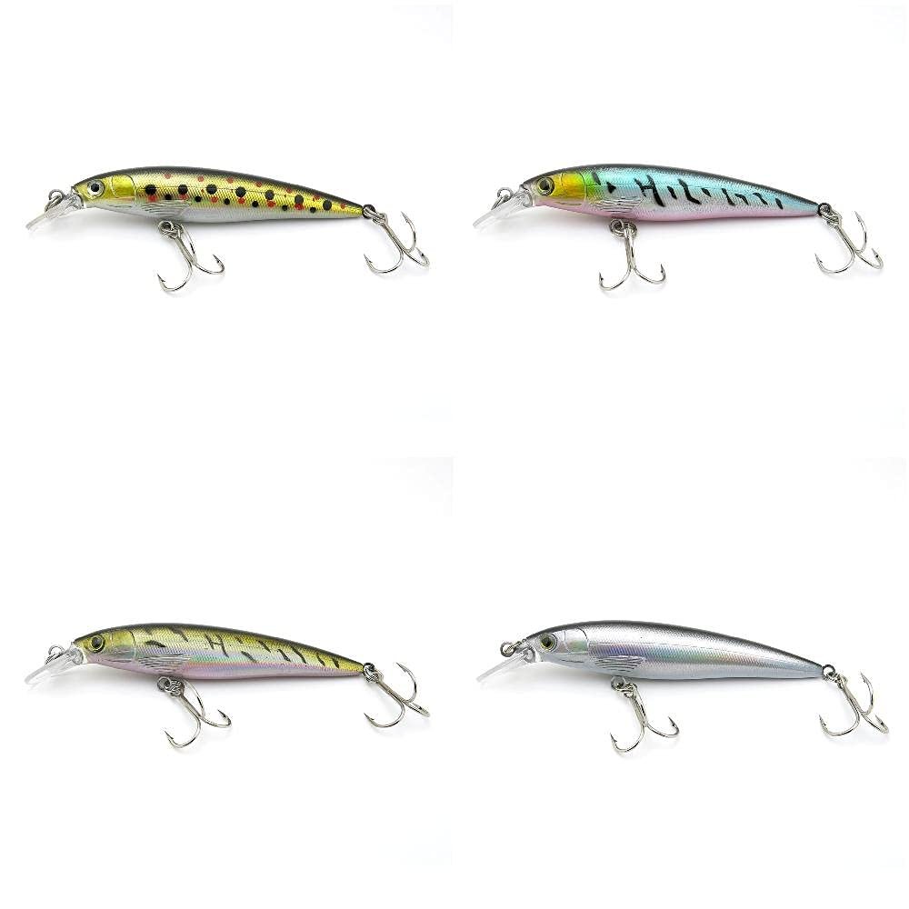 4 PCS Fishing Lures Crankbait Hardbaits Freshwater Saltwater Leurres 140mm 22g Minnow LOTS544