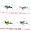 4 PCS Fishing Lures Crankbait Hardbaits Freshwater Saltwater Leurres 75mm 6g Minnow LOTS373 view 2