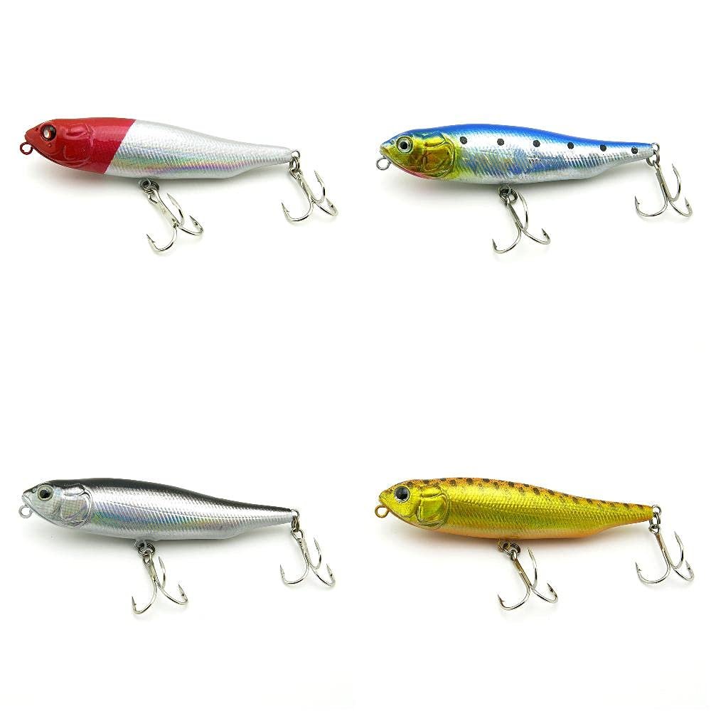 4 PCS Fishing Lures Crankbait Hardbaits Freshwater Saltwater Leurres 80mm 9g Pencil LOTS362