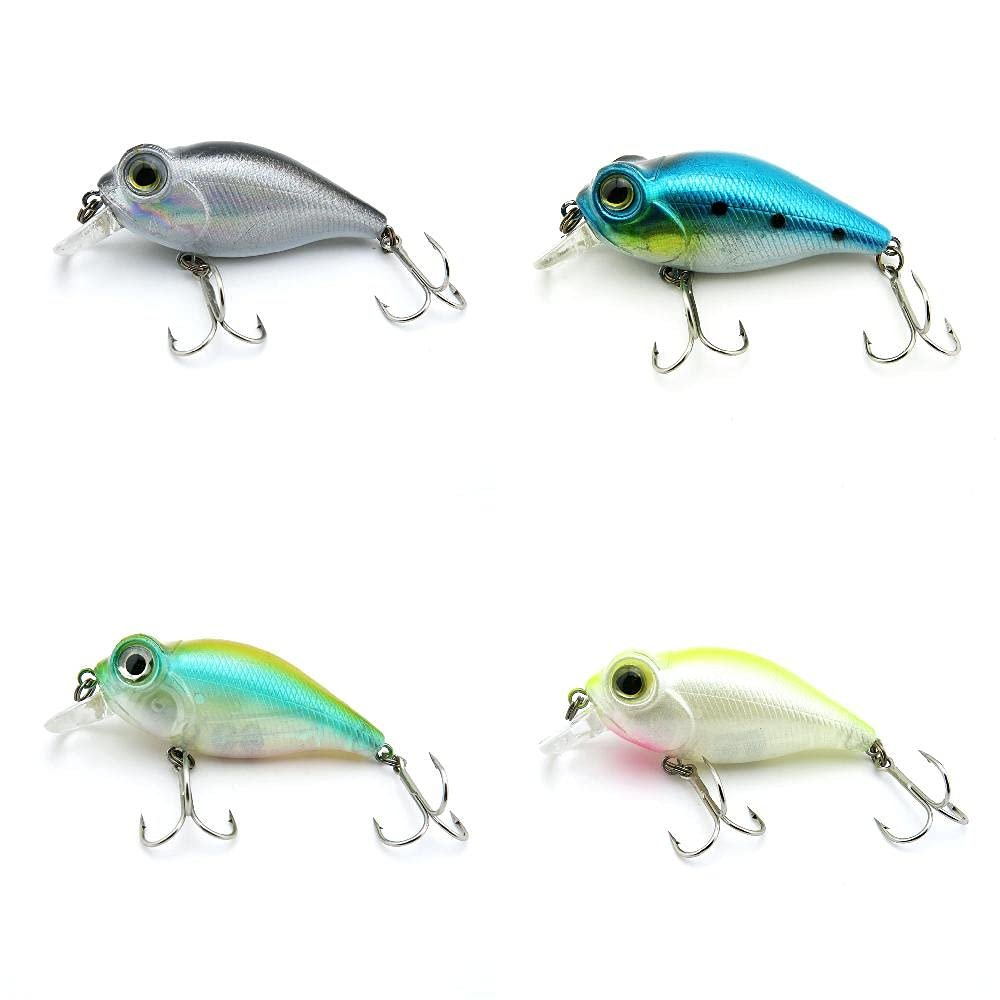 4 PCS Fishing Lures Crankbait Hardbaits Freshwater Saltwater Leurres 60mm 10g Crank LOTS331