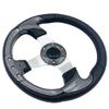 12.5"Golf Cart Steering Wheel for EZGO TXT RXV, Yamaha Golf Cart Steering Wheel Carbon Fiber Club Car DS and Precedent view 2
