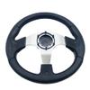 12.5"Golf Cart Steering Wheel for EZGO TXT RXV, Yamaha Golf Cart Steering Wheel Carbon Fiber Club Car DS and Precedent view 3
