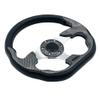 Carbon Fiber Golf Cart Steering Wheel for EZGO TXT RXV Yamaha Golf Cart Club Car DS and Club Car Precedent with Wrench view 2