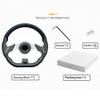 Carbon Fiber Golf Cart Steering Wheel for EZGO TXT RXV Yamaha Golf Cart Club Car DS and Club Car Precedent with Wrench view 4