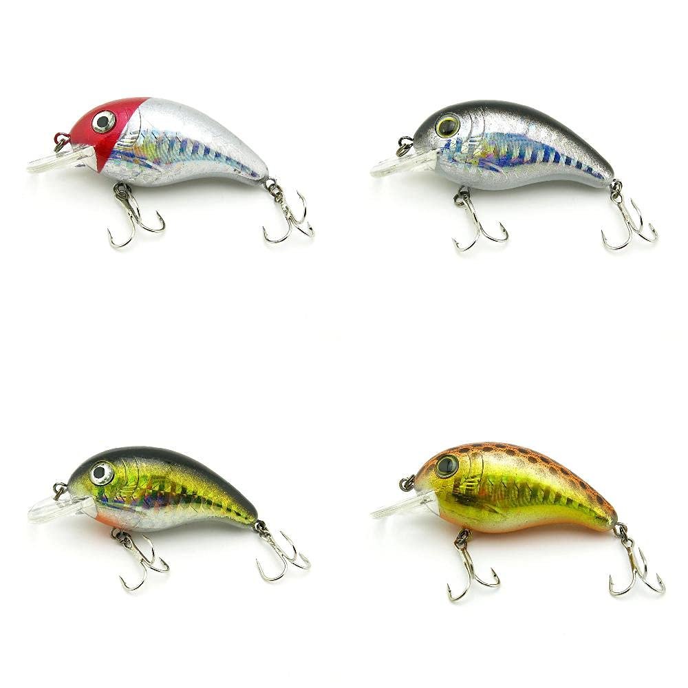 4 PCS Fishing Lures Crankbait Hardbaits Freshwater Saltwater Leurres 60mm 8g Crank LOTS309