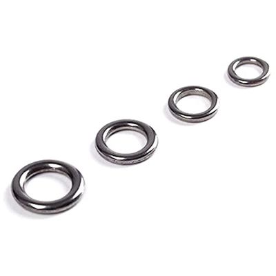 DKEKE 30pcs Saltwater Fishing Stainless Solid Rings Heavy-Duty Lure Jigging Rings Fishing Assistant Hook Lure Accessories DKEKE (Color : Solid Ring 6 30pcs)