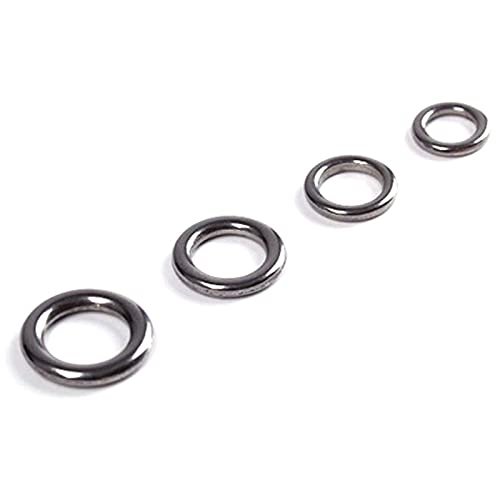 DKEKE 30pcs Saltwater Fishing Stainless Solid Rings Heavy-Duty Lure Jigging Rings Fishing Assistant Hook Lure Accessories DKEKE (Color : Solid Ring 6 30pcs)