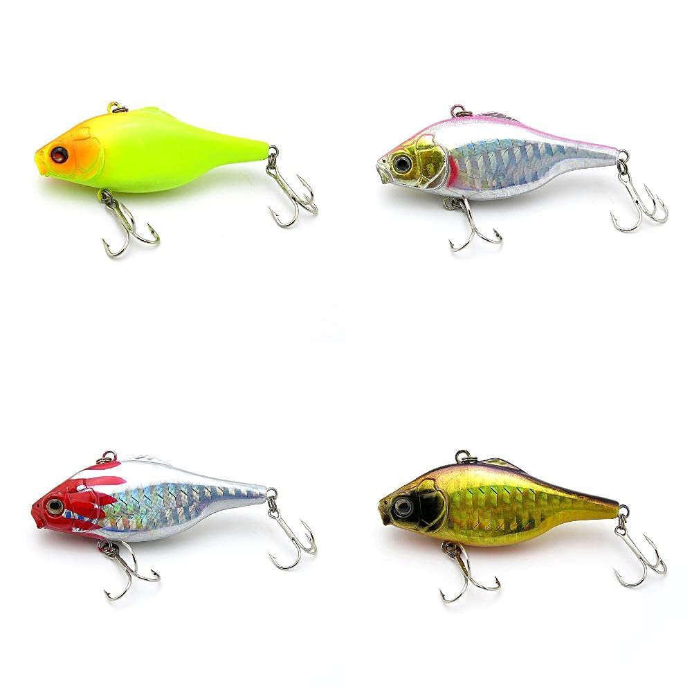 4 PCS Fishing Lures Crankbait Hardbaits Freshwater Saltwater Leurres 60mm 8.5g Sinking LOTS318