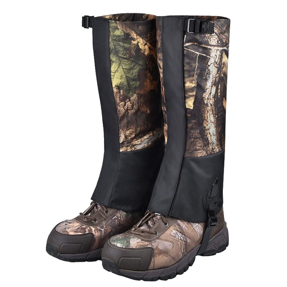 LYLFF Leg Gaiters, Heavy-Duty Oxford Waterproof Leg Boots, Anti-Snake Bite, Desert Jungle Camping Snow Boots Leggings, Short Leg Guards (Size : X-Large)