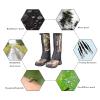 LYLFF Leg Gaiters, Heavy-Duty Oxford Waterproof Leg Boots, Anti-Snake Bite, Desert Jungle Camping Snow Boots Leggings, Short Leg Guards (Size : X-Large) view 3