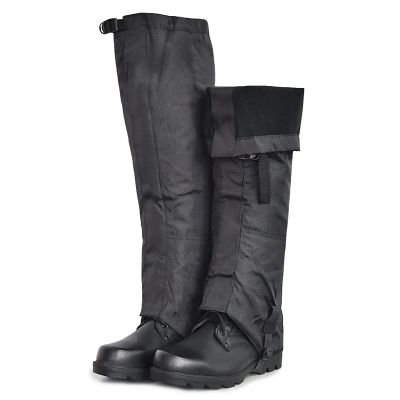 LYLFF Leg Gaiters, Breathable High-Leg Protective Cover, Heavy-Duty Oxford Waterproof Leg Boot Cover, Anti-Snake Bite, Desert Jungle Camping Snow Boots Leggings (Size : Medium)