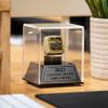 TrophySmack Custom Ring Case, Fantasy Football Ring Display Case with Engraving - Floating view 2