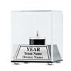 TrophySmack Custom Ring Case, Fantasy Football Ring Display Case with Engraving - Floating view 3