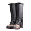 LYLFF Black Leg Gaiters, Adjustable Hiking Boots Leggings, Oxford Waterproof Heavy-Duty Leg Boots Bite-Resistant Desert Jungle Camping Snow Boots Leggings (Color : Black, Size : Medium) view 1