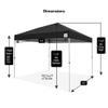 E-Z UP Patriot ONE-UP Technology Shelter, 10' x 10', Black (PTSBK10) view 4