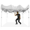 E-Z UP Patriot ONE-UP Technology Shelter, 10' x 10', White view 2