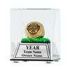 TrophySmack Fantasy Football Personalized Jewel Case, Championship Ring Custom Display Case with Included Engraving - Astroturf view 3