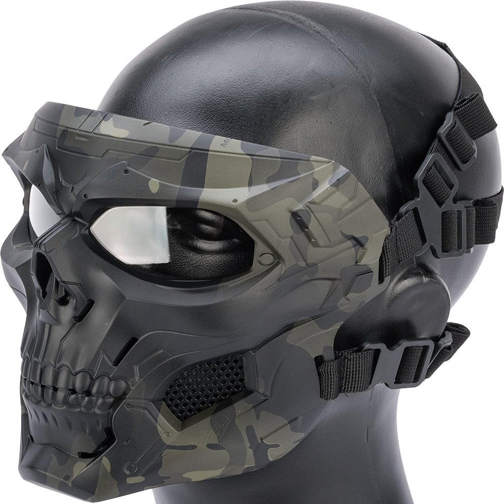 Evike Airsoft - Matrix Skull Messenger Face Pro (Color: Multicam Black)