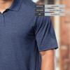 Holloway Men's Standard Repreve Eco Polo, Royal Heather view 3