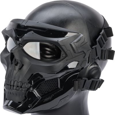 Evike Airsoft - Matrix Skull Messenger Face Pro (Color: Black)
