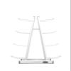 ZIVA Chic 8-Tier Functional Accessories Storage Tree Rack - Steel Tubing, Non-Marking Feet Supports Eight Wall Balls, Medicine Balls, Power Core Sandbags, White (H:147cm, W:50.5cm, L:84.5cm, Wt:24kg) view 3