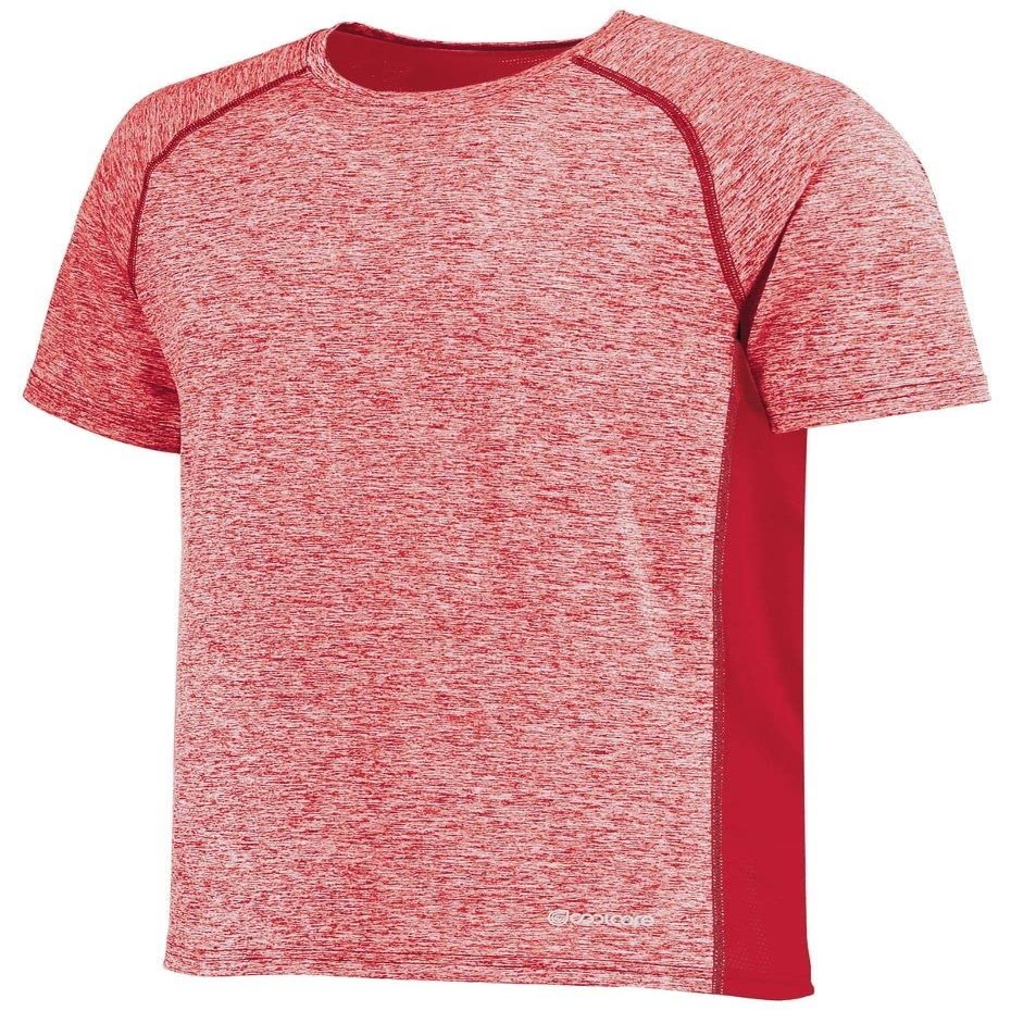 Holloway Men's Electrify Powered by Coolcore Tee, Scarlet Heather, 3X-Large