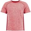 Holloway Men's Electrify Powered by Coolcore Tee, Scarlet Heather, 3X-Large view 2