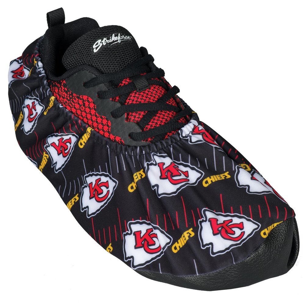 NFL Bowling Shoe Covers with Officially Licensed NFL Logos Comes in Pairs (Kansas City Chiefs)