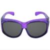 Junior Size Ages 10 to 15 Years Old Fit Over Sunglass FJ3 (Crystal Purple Frame Gray Lens) view 2
