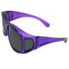 Junior Size Ages 10 to 15 Years Old Fit Over Sunglass FJ3 (Crystal Purple Frame Gray Lens) view 3