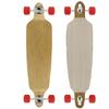 Moose Double Drop 9.75" x 39.75" Longboard Zebra Bamboo Complete view 1