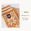 Hestra Child's Nordic Mitt (Child 0-4yrs) I Wool Mitten for Winter Weather - Mustard/Offwhite - 2 view 4