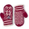 Hestra Child's Nordic Mitt (Child 0-4yrs) I Wool Mitten for Winter Weather - Red/Offwhite - 3