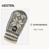 Hestra Child's Nordic Mitt (Child 0-4yrs) I Wool Mitten for Winter Weather - Grey/Offwhite - 1 view 3
