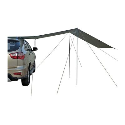 Tll-mm Car Camping Sun Shelter, SUV Car Waterproof Tent Canopy, Oxford Cloth Car Side Camping Shelter Shade for Beach Camping Picnic Hiking Outdoor Whole Family (Size : S)
