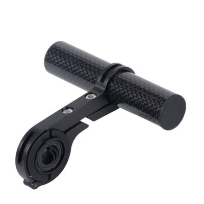 SJHY Bicycle Accessories 10/20cm Cycling Handlebar Bike Flashlight Holder Handle Bar Carbon Fiber Bicycle Extender Mount Bracket Bike Parts (Color : 10cm Black)
