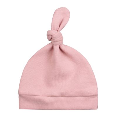 JANGANNSA Black Cotton Newborn Knot Hat Infant Baby Beanie Hats for Boys Girls Newborn Hospital Cap Spring Summer Autumn(Skin Pink,S)
