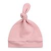 JANGANNSA Black Cotton Newborn Knot Hat Infant Baby Beanie Hats for Boys Girls Newborn Hospital Cap Spring Summer Autumn(Skin Pink,S) view 1