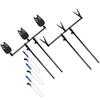 DKEKE Carp Fishing Bite Alarm Set Buzz Bars Bank Sticks Swingers Fishing Rod Rest Portable Outdoor Fishing Kit DKEKE (Color : B for 3 rods) view 1