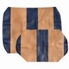 EZGO TXT Replacement Golf Cart Seat Cover Staple On Installation - 2 Piece - Premium Marine Vinyl - 5 Panel Stitching - Two-Tone (Blue & Tan) view 4