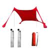 Tll-mm Beach Sunshade Tent, High Elasticity Portable Canopy Sun Shelter with Sandbag Anchors Sunbathing Windproof Sand Instant Shade Canopy for Beach, Patio, Pool, Park (Color : Blue) view 1