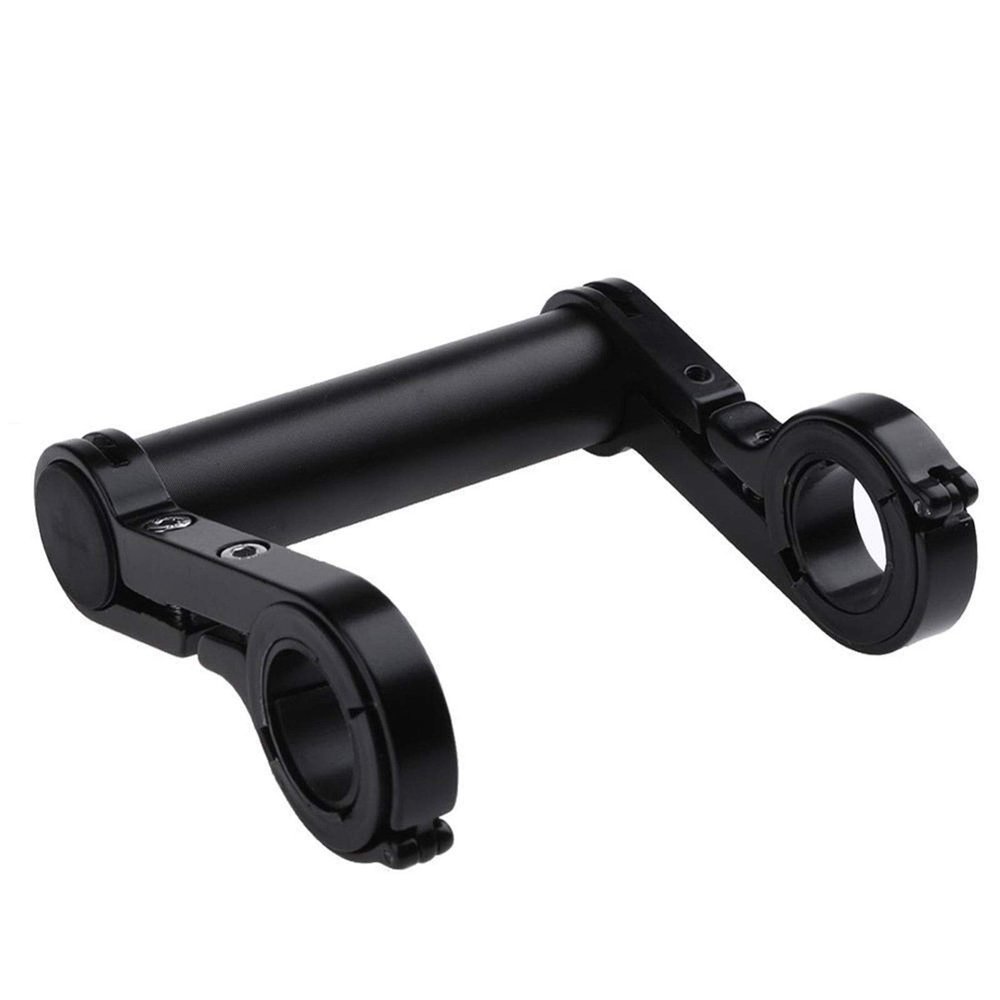 SJHY Bicycle Accessories 10/15CM Bicycle Handlebar Extended Bike Aluminium Alloy Frame Extension Mount Holder Headlight Lamp Accessorie Bike Parts (Color : 10cm Black)